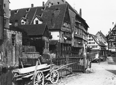 Ansicht des alten Viertels, Ulm, ca. 1910 von Jousset